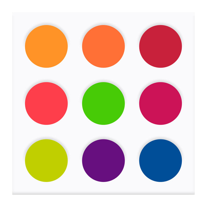EYECONIQ 9pc NEON eyeshadow palette with bright, high-impact pigments—vegan and longwearing, exclusive to Blush Fiji
