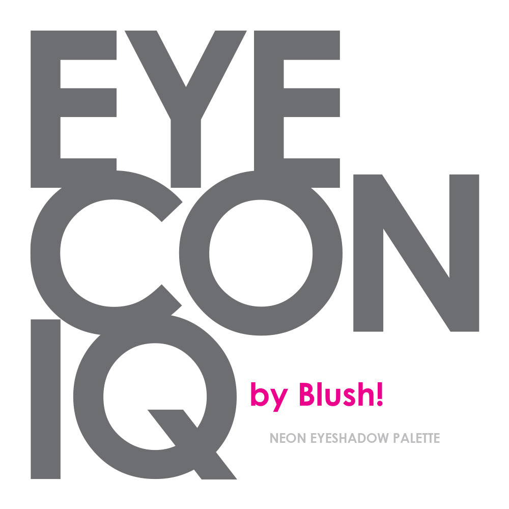 EYECONIQ NEON palette front cover with bright, electric packaging design reflecting the 9 vibrant neon shades
