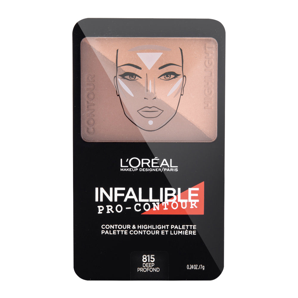 L'Oreal Infallible Pro-Contour Contour & Highlight Palette 815 DEEP