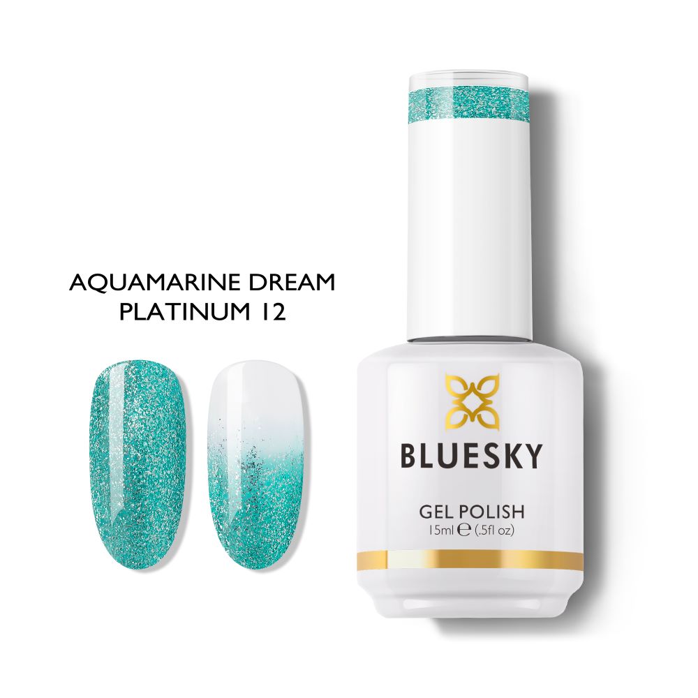 Bluesky Gel Polish Platinum Collection 15ml 12 AQUAMARINE DREAM