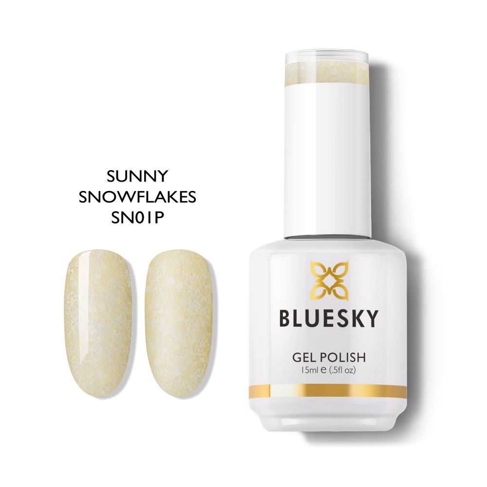 Bluesky Gel Polish Snowfall Series 15ml SN01 SUNNY SNOWFLAKES