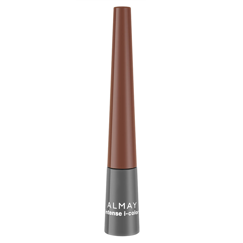 Almay Intense I-Color Liquid Eyeliner 024 Black Raisin with felt tip, bold pigment, and smudge-resistant wear