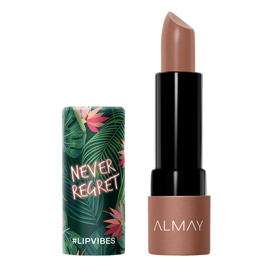 Almay Lip Vibes Matte Lipstick 210 NEVER REGRET with rich pigment, matte finish, and nourishing shea butter