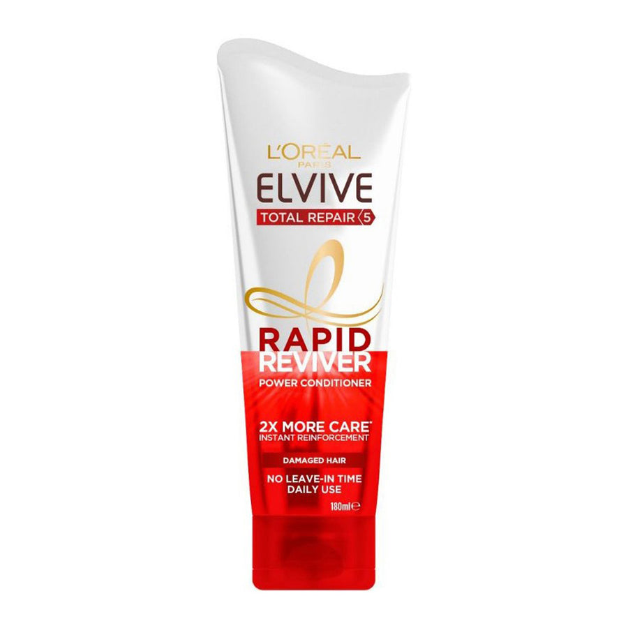 L'Oreal Elvive Full Restore 5 Rapid Reviver Power Conditioner 180ml, nourishing and moisturising for revitalised hair
