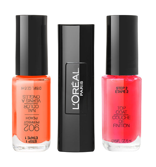 L'Oreal Infallible Pro-Last Nailcolor 902 PERFECT PEACH with 2-step longwear, fade-resistant glossy colour for vibrant nails
