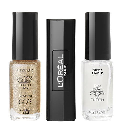 L'Oreal Infallible Pro-Last Nailcolor 909 24-CARAT with 2-step longwear, fade-resistant glossy colour for vibrant nails