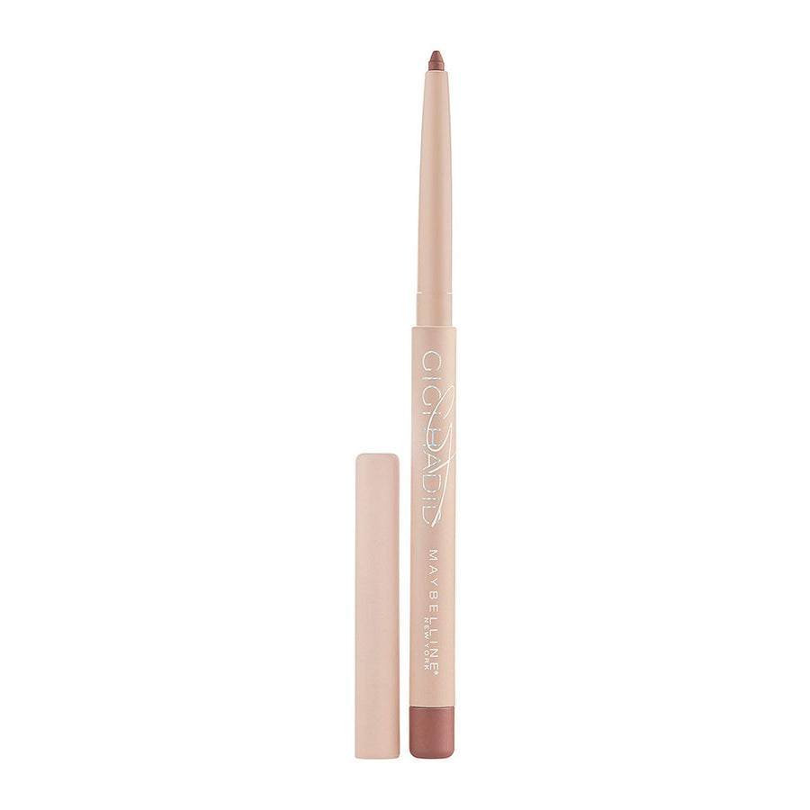 Gigi Hadid x Maybelline Lip Liner in MCCALL with creamy matte texture and auto-retractable design for defining and shaping the lips