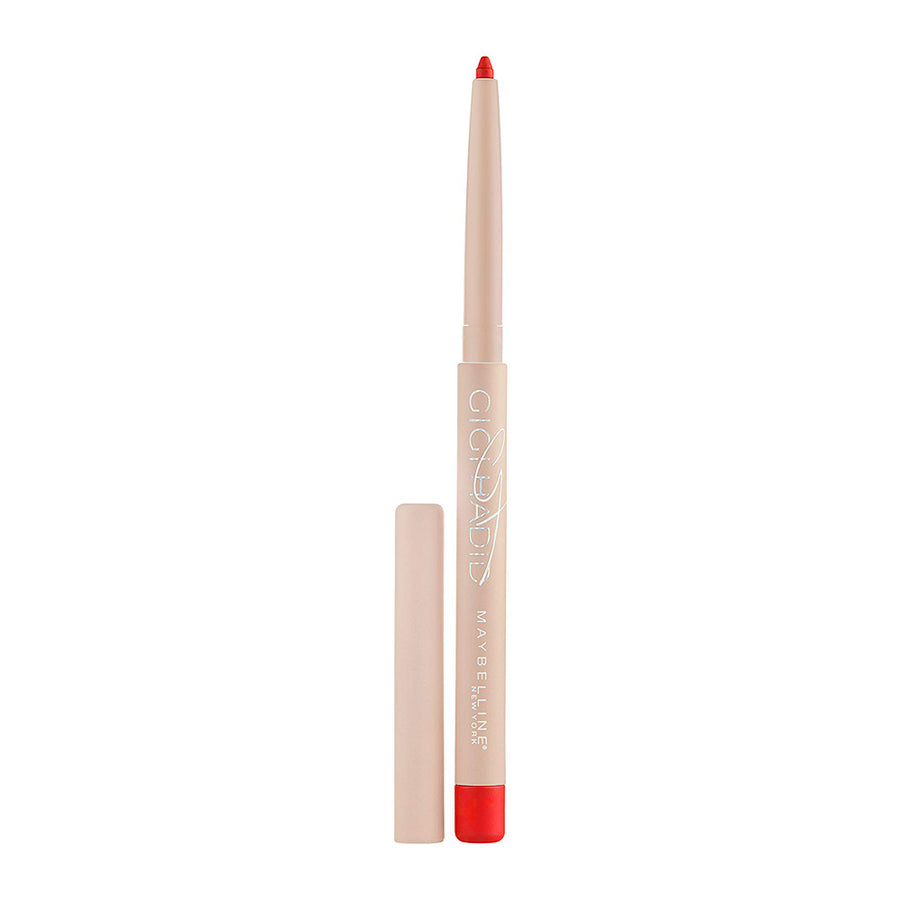 Gigi Hadid x Maybelline Lip Liner in AUSTYN with creamy matte texture and auto-retractable design for defining and shaping the lips