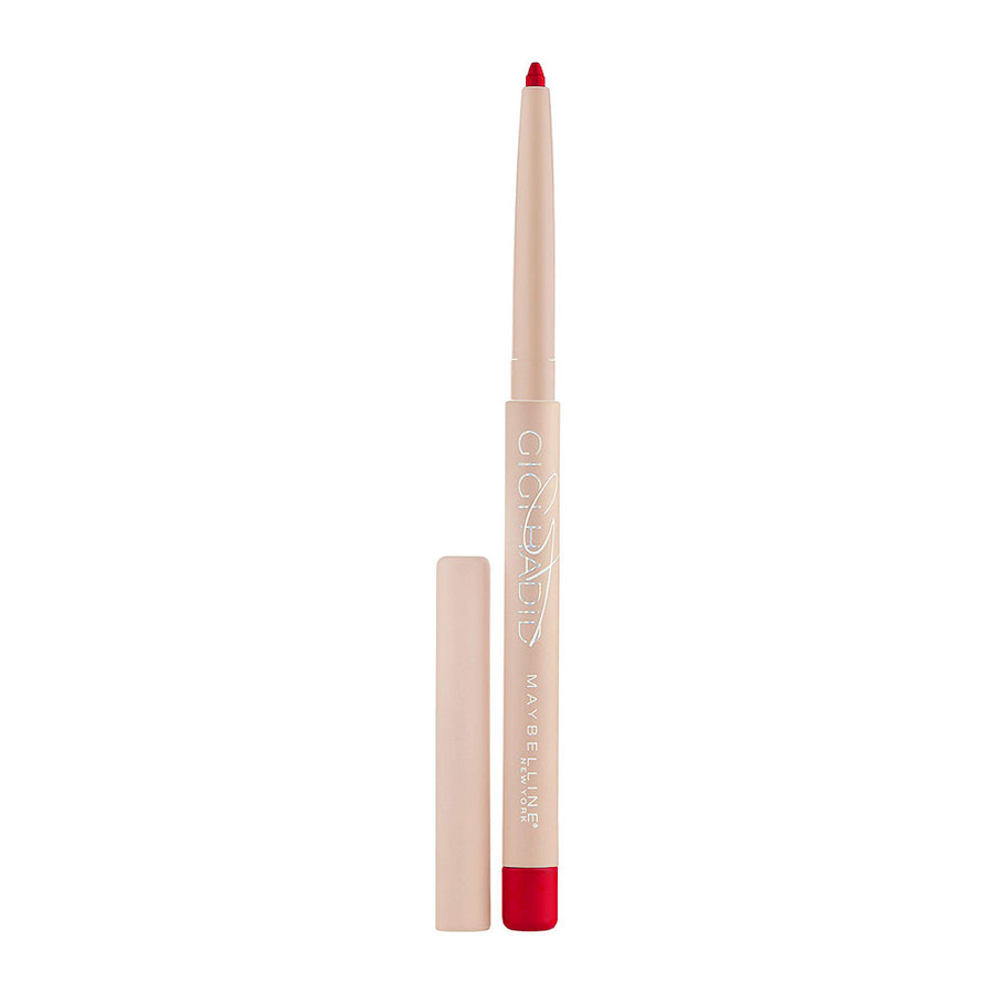 Gigi Hadid x Maybelline Lip Liner in KHAIR with creamy matte texture and auto-retractable design for defining and shaping the lips