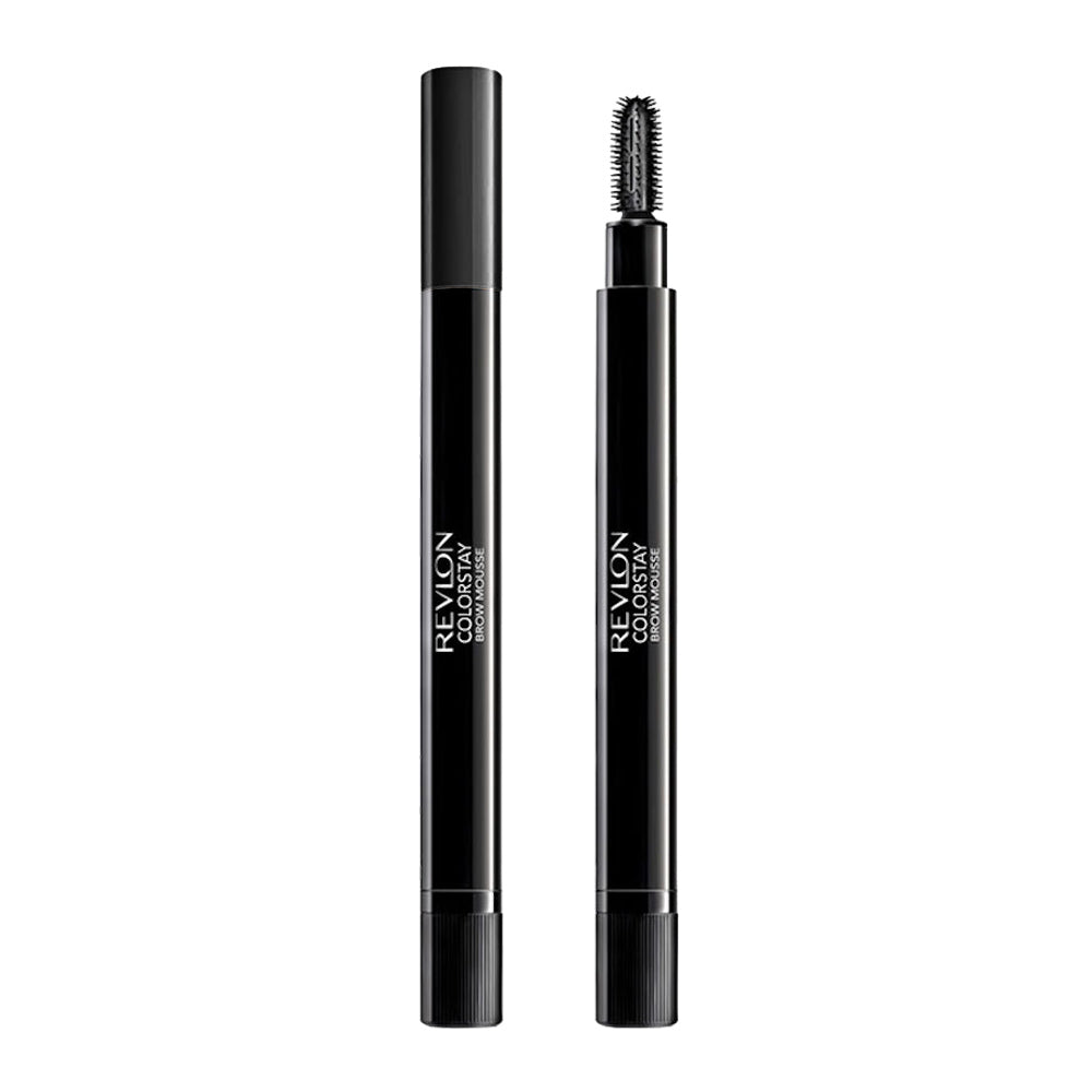 Revlon ColorStay Brow Mousse 405 Soft Black – waterproof mousse formula for full defined brows, 24HR wear with lightweight finish
