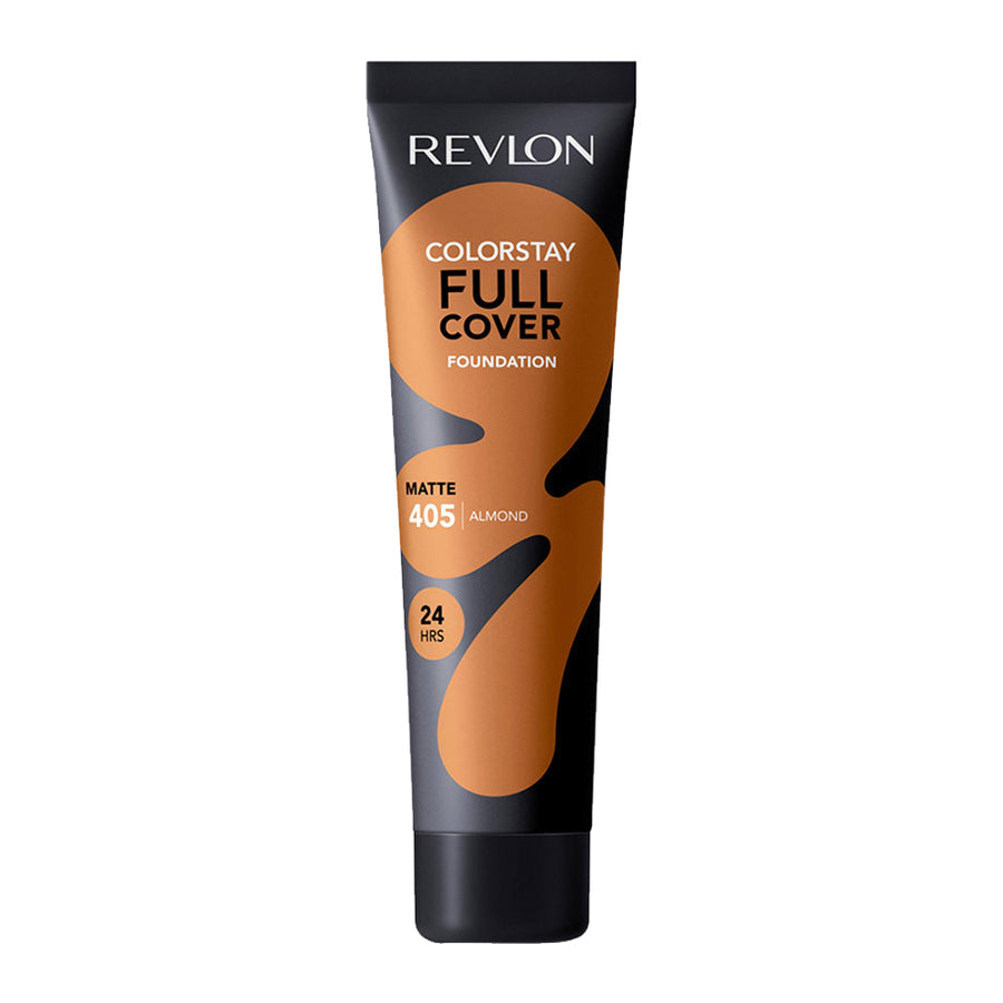 Revlon Full Cover Matte Foundation 405 Almond original formula with 24HR wear, lightweight full coverage and shine control Blush Fiji