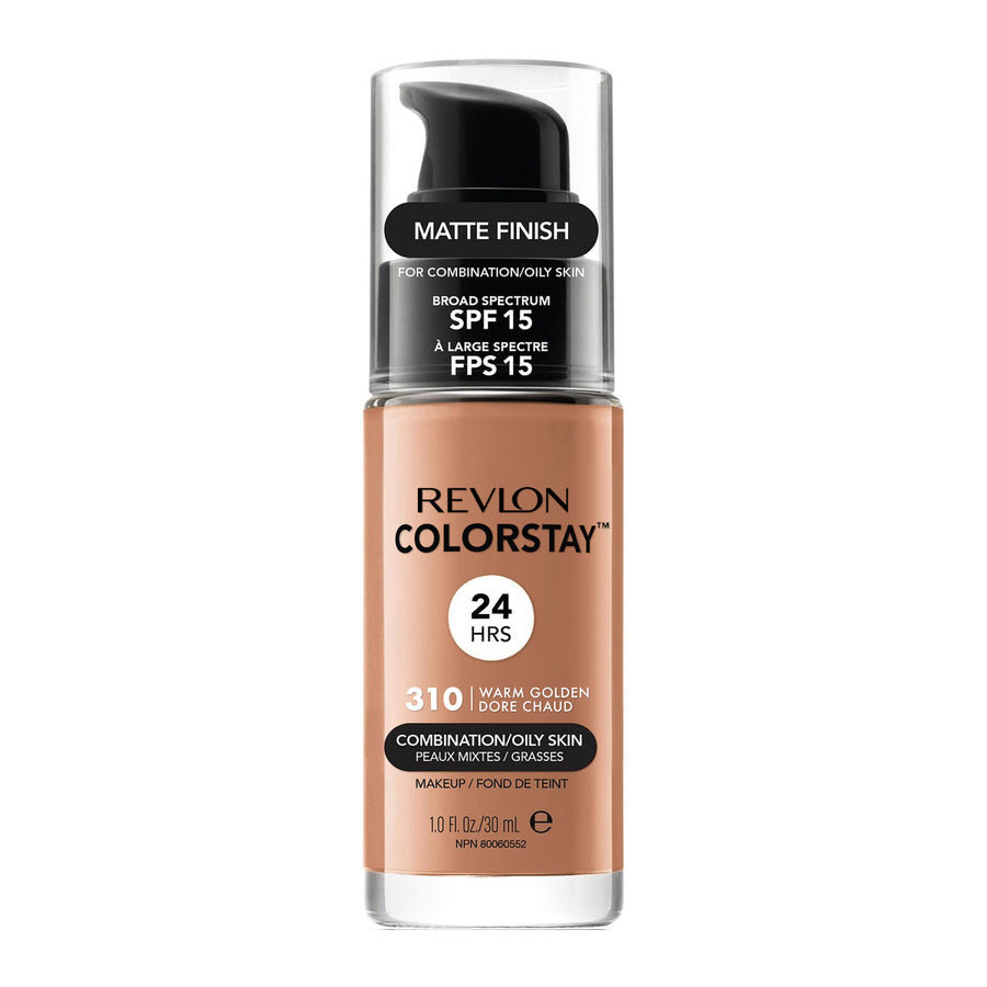 Revlon ColorStay Makeup for Combo/Oily Skin in 310 WARM GOLDEN with SPF 15 and 24hr matte finish

