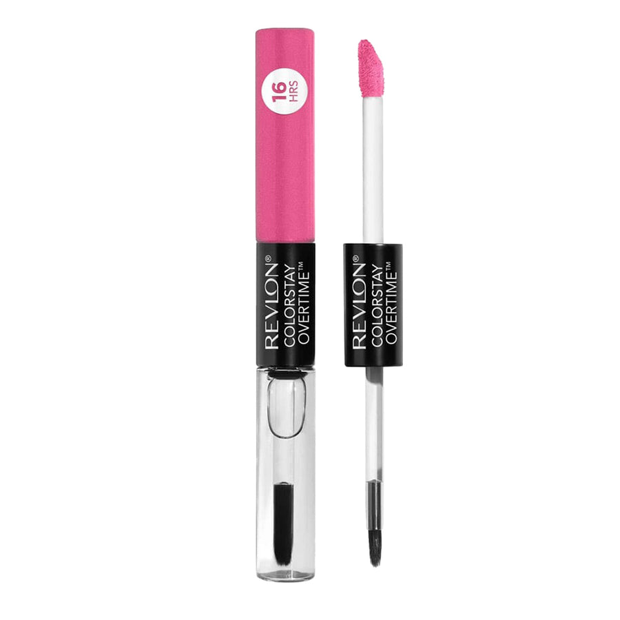 Revlon ColorStay Overtime Lipcolor 490 FOR KEEPS PINK – high-shine, transfer-proof lip colour, conditioning top coat, 16HR wear