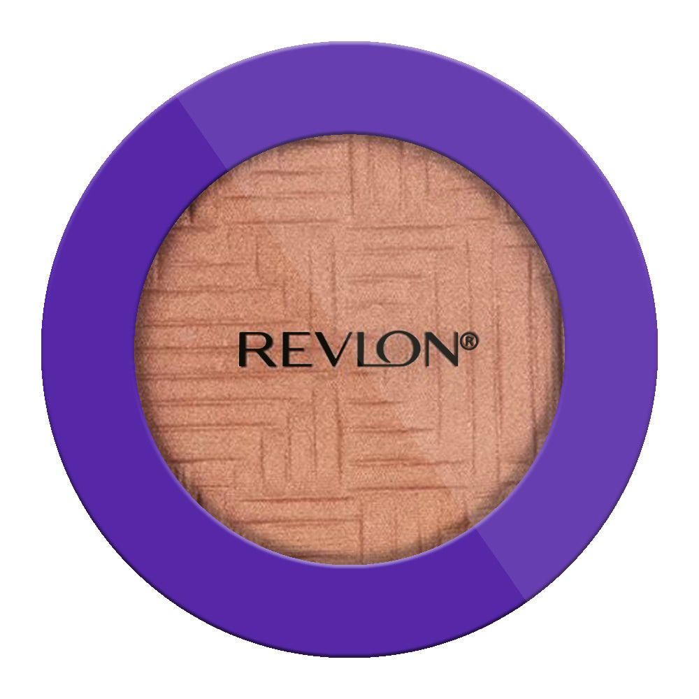 Revlon Electric Shock Highlighting Powder 303 GLOWED UP compact with radiant glow finish and buildable pearlescent shimmer