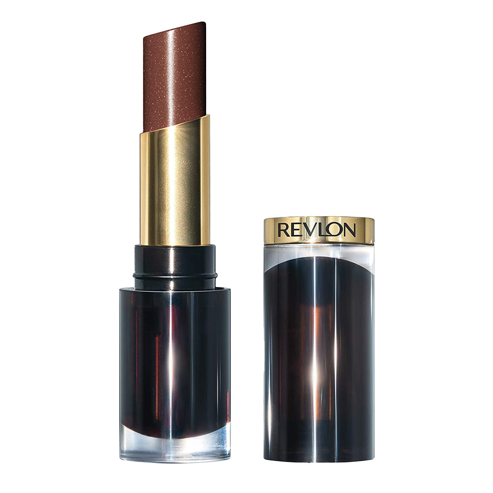 Revlon Glass Shine Lipstick - 010 CHOCOLATE LUSTER - High-shine, moisturising finish
