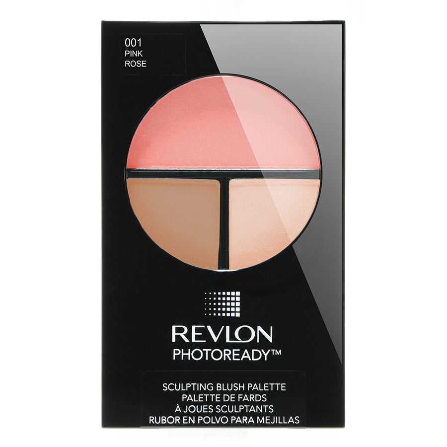 Revlon PhotoReady Sculpting Blush Palette Pink with blush, highlighter & contour
