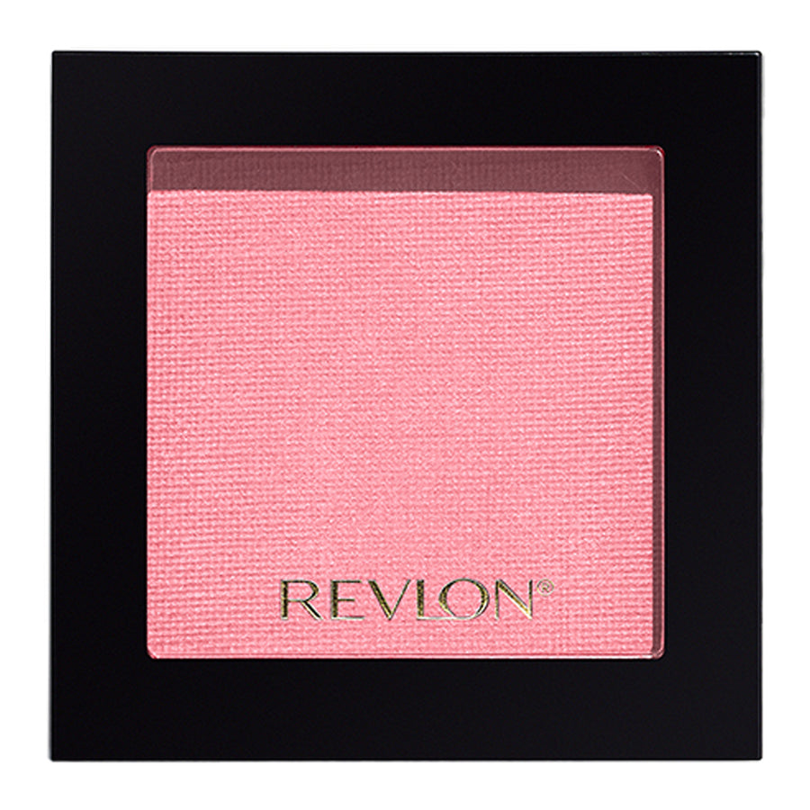 Revlon Powder Blush 014 TICKLED PINK – cool pink pressed blush with soft matte glow, talc-free pigment & soft-focus texture