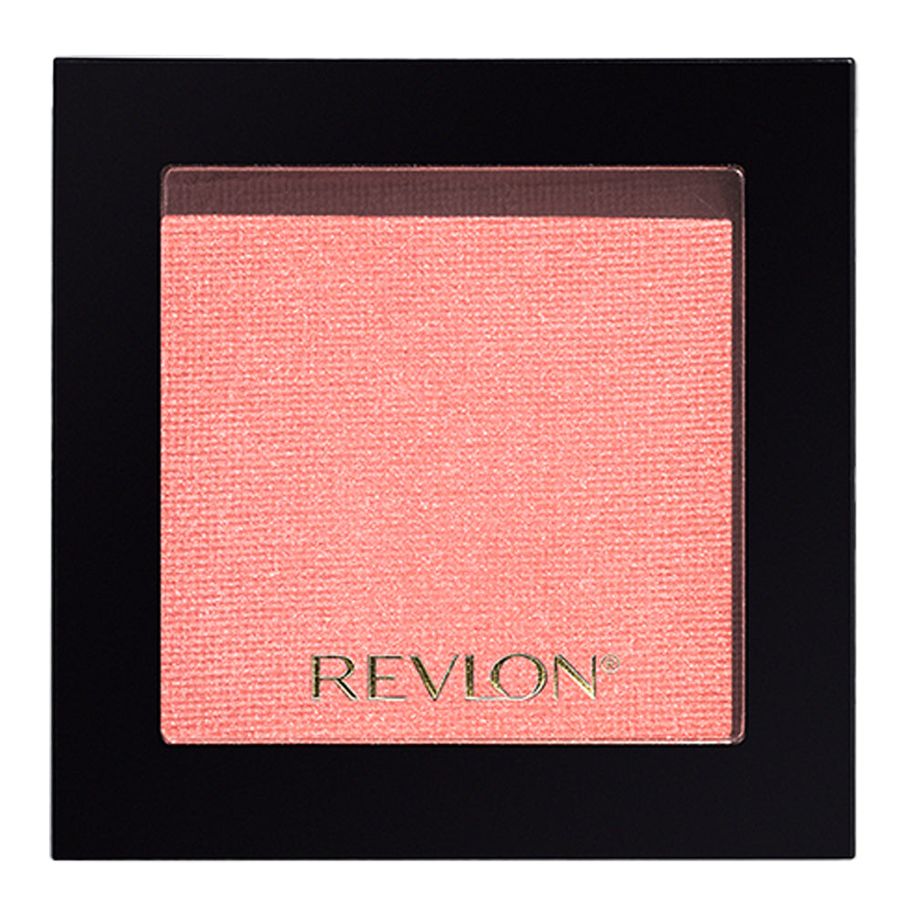 Revlon Powder Blush 025 JUST PEACHY – warm peach pressed blush with radiant finish, talc-free pigment & soft-focus texture