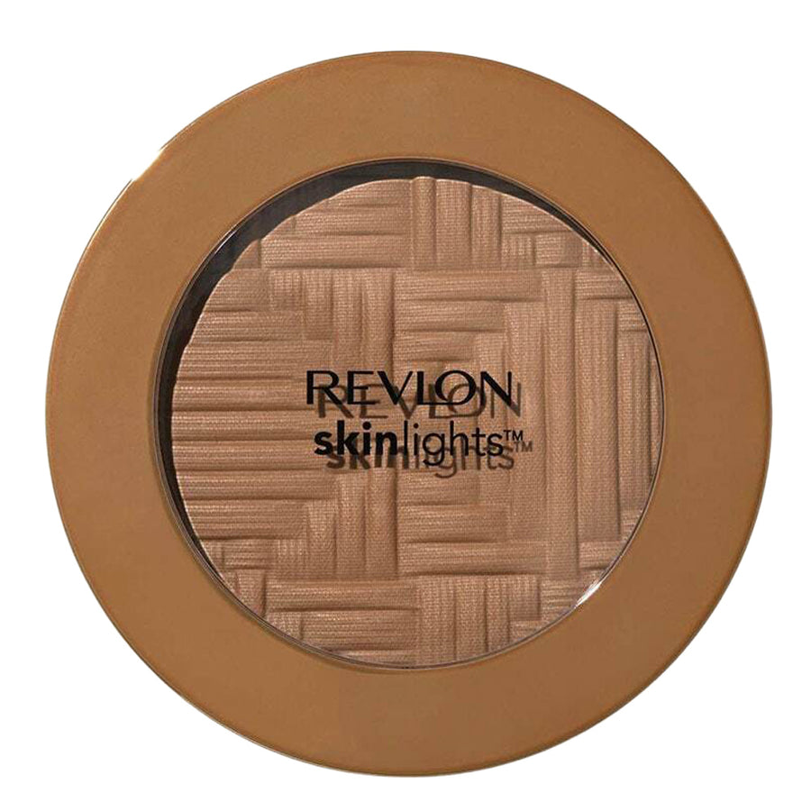 Revlon SkinLights Bronzer 006 Mykonos Gleam – pressed powder with blendable red-brown tones for soft, radiant sun-kissed glow