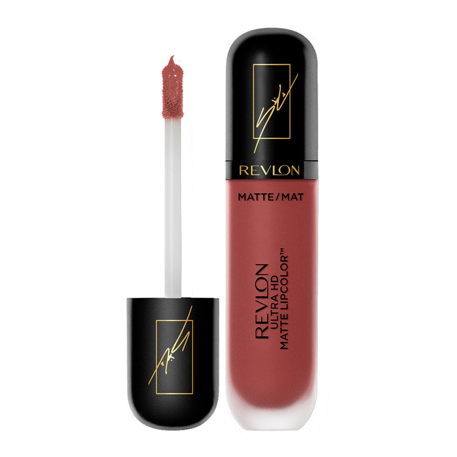 Revlon x Sofia Carson matte lipcolor – Obsessed nude shade, HD wax-free gel with matte velvet payoff